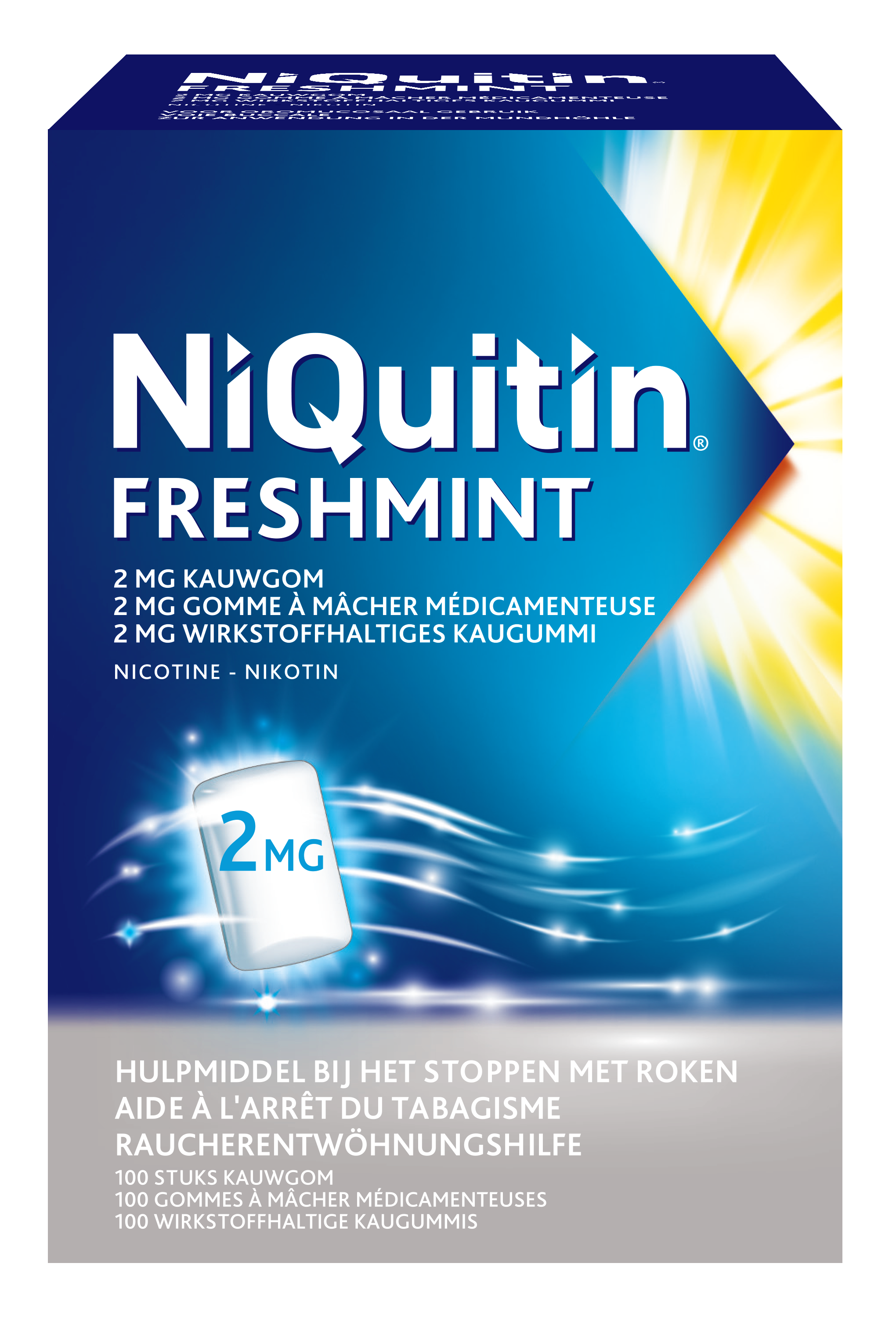 NiQuitin Freshmint kauwgom 2 mg